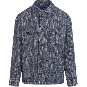 Etro, Heren, Overhemden, Blauw, Maat: M Wol,