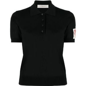 Golden Goose, Dames, Tops, Zwart, Maat: M Wol,