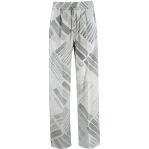 Kiton, Dames, Broeken, Grijs, Maat: S Zijde,