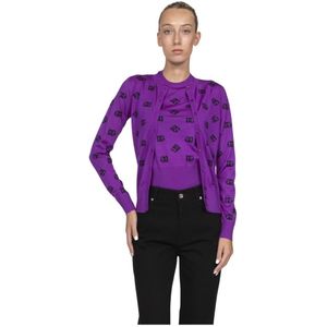 Dolce & Gabbana, Dames, Truien, Paars, Maat: 2XS