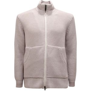 Paolo Pecora, Heren, Truien, Grijs, Maat: S Wol,