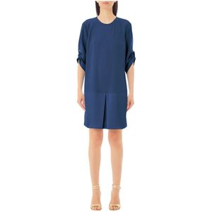 Liu Jo, Dames, Jurken, Blauw, Maat: XL