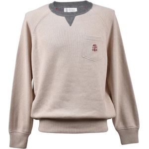 Brunello Cucinelli, Heren, Truien, Beige, Maat: L