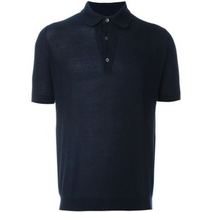 John Smedley, Heren, Tops, Blauw, Maat: 2XL Katoen,