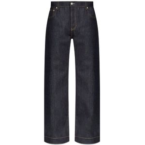 Alexander McQueen, Heren, Jeans, Blauw, Maat: L