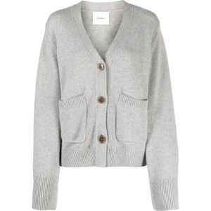 Lisa Yang, Dames, Truien, Grijs, Maat: XS Kasjmier,