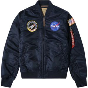 Alpha Industries, Heren, Jassen, Blauw, Maat: XL Nylon,