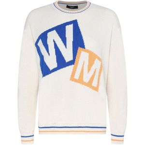 Weekend Max Mara, Dames, Truien, Veelkleurig, Maat: S Katoen,