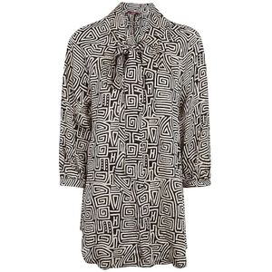 Obidi, Dames, Blouses & Shirts, Beige, Maat: M Zijde,