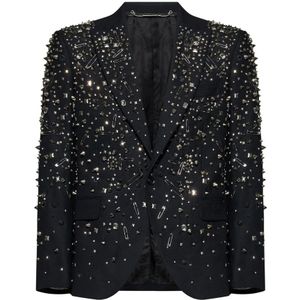 John Richmond, Heren, Jassen, Zwart, Maat: L Wol,