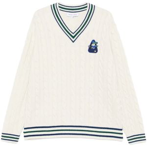 Maison Labiche, Heren, Truien, Wit, Maat: L Wol,