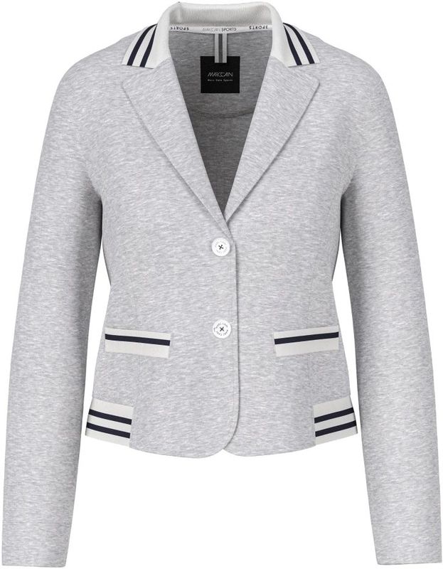 Marc Cain - Jersey Blazer - Grijs - Lichtgewicht - Dames