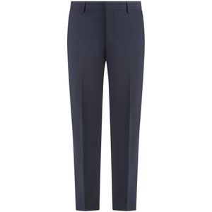 Prada, Heren, Broeken, Blauw, Maat: L Wol,