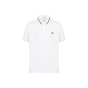 Moncler Polo Hemden , White , Heren , Maat: 3XL
