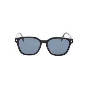 Fendi Vierkante zonnebril van acetaat , Black , unisex , Maat: 55 MM