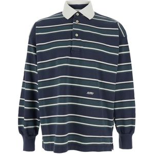 Autry, Heren, Tops, Blauw, Maat: S