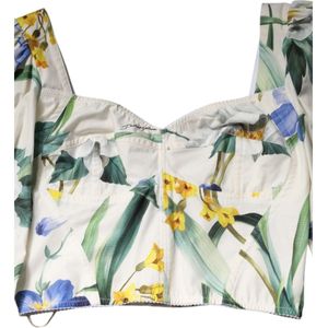 Dolce & Gabbana, Dames, Tops, Veelkleurig, Maat: XS Katoen,