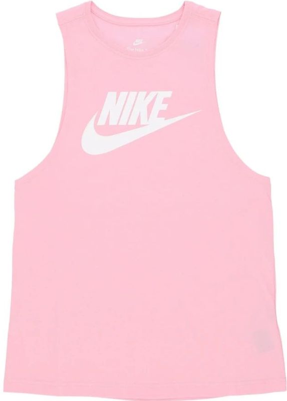 Nike - Zacht Roze - Muscle Tanktop - 100% Katoen - Mouwloos