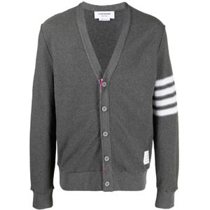 Thom Browne, Heren, Truien, Grijs, Maat: M