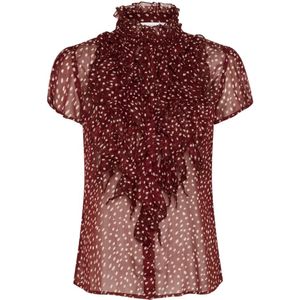 Saint Tropez, Dames, Blouses & Shirts, Bruin, Maat: L