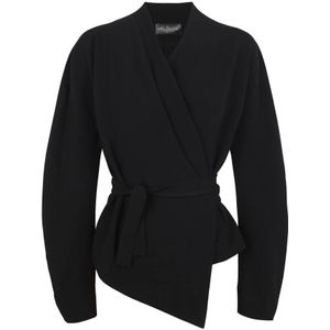 Cortana, Dames, Blouses & Shirts, Zwart, Maat: 2XS Wol,