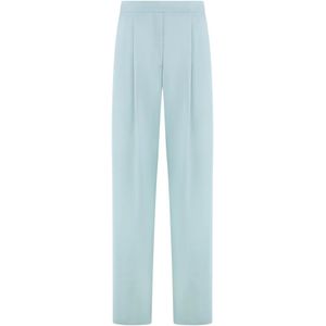 Pinko, Dames, Broeken, Blauw, Maat: XS Viscose,