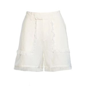 Hést, Dames, Korte broeken, Wit, Maat: S Linnen,