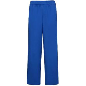 Gucci, Heren, Broeken, Blauw, Maat: L Wol,