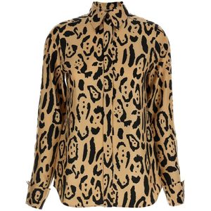 Sportmax, Dames, Blouses & Shirts, Veelkleurig, Maat: XS Zijde,