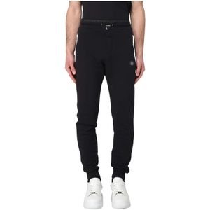 Philipp Plein - Joggingbroek - Zwart - Katoenmix - Ritszakken
