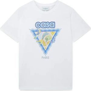 Casablanca Alebrije Armadillo T-shirt , White , Heren , Maat: XL