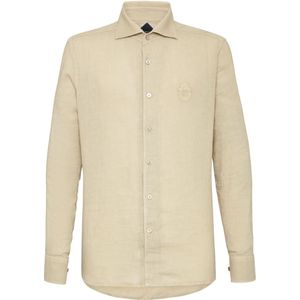 Billionaire, Heren, Overhemden, Beige, Maat: S