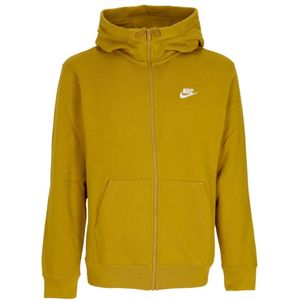 Nike - Sportswear Club Zip Hoodie - Geel - Heren - Katoen