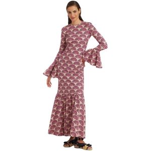 La DoubleJ, Dames, Jurken, Veelkleurig, Maat: S Jersey,