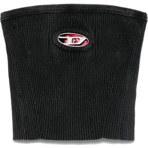 Diesel - M-Clarksvillex - Strapless Top - Zwart - Katoen - Polyamide - Elastaan