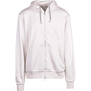 Eleventy, Heren, Sweatshirts & Hoodies, Beige, Maat: 2XL Katoen,