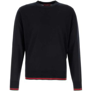 Gucci, Heren, Truien, Zwart, Maat: XL Wol,