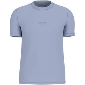 Guess, Heren, Tops, Blauw, Maat: S Katoen,