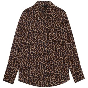Anine Bing, Dames, Blouses & Shirts, Bruin, Maat: S Zijde,