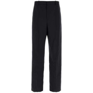 Saint Laurent, Heren, Broeken, Zwart, Maat: XL Wol,