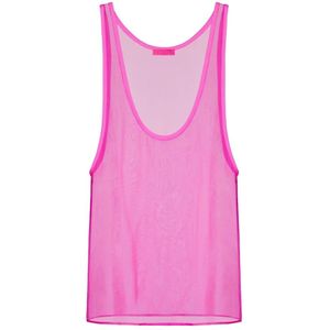 Valentino, Dames, Tops, Roze, Maat: XS Chiffon,