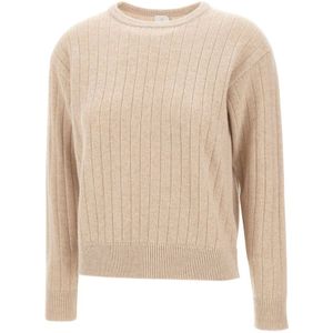 Eleventy, Dames, Truien, Beige, Maat: S Wol,