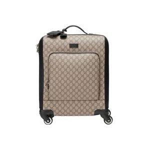 Gucci GG Supreme Stoffen Trolley , Beige , Heren , Maat: ONE Size