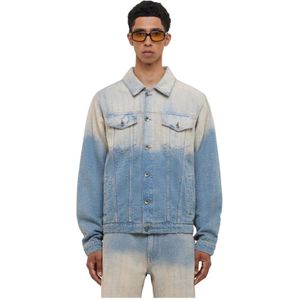 Flâneur, Heren, Jassen, Blauw, Maat: M Denim,