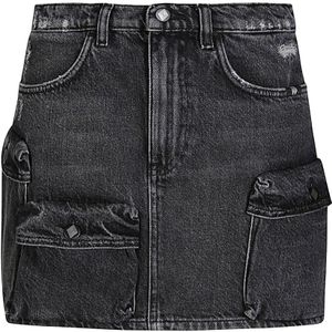 Amish, Dames, Rokken, Zwart, Maat: W26 Denim,