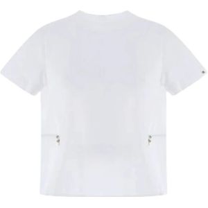 Herno, Dames, Tops, Wit, Maat: S Leer,