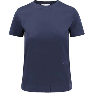 Max Mara, Dames, Tops, Blauw, Maat: M Katoen,