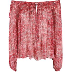 Marant étoile, Dames, Blouses & Shirts, Rood, Maat: S Viscose,