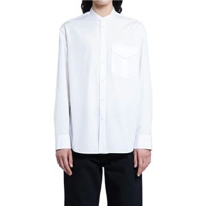 Jil Sander, Heren, Overhemden, Wit, Maat: M Katoen,