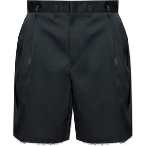 Maison Margiela, Heren, Korte broeken, Zwart, Maat: M Wol,